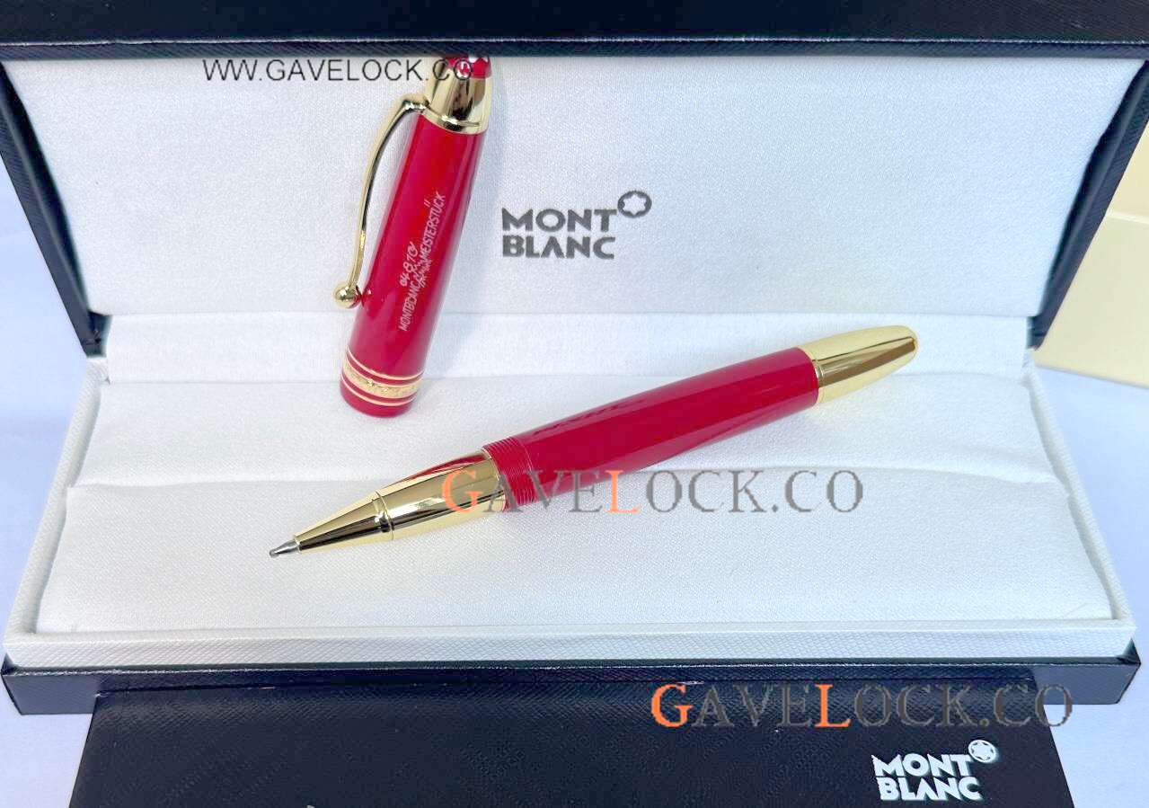 2024! Copy Mont Blanc 100 Anniversary Edition Rollerball Red-Gold